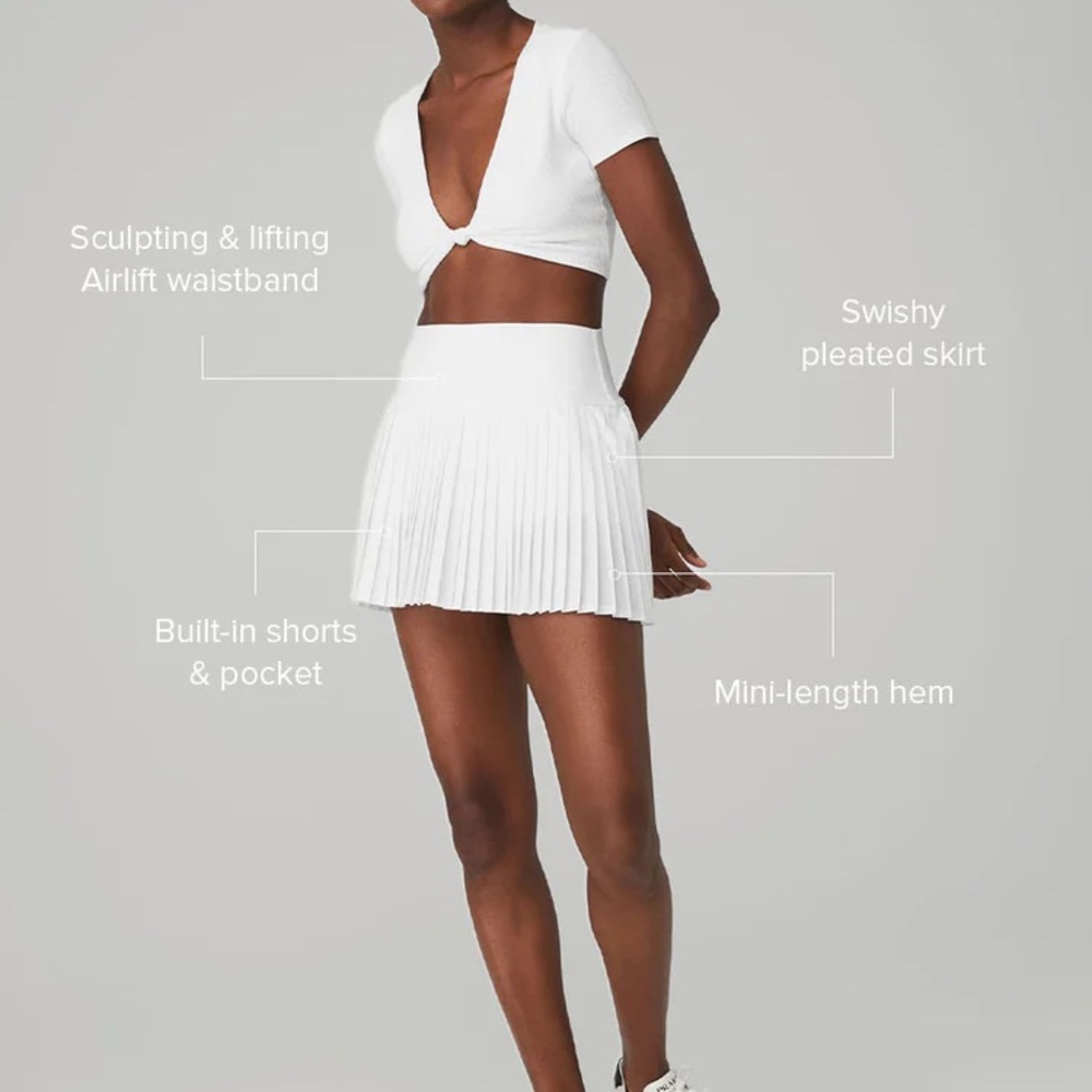 NWOT Alo Yoga Grand Slam Tennis Skirt